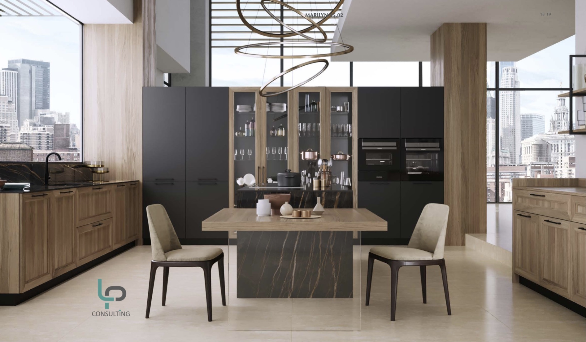 LP Consulting cuisine équipée luxe cottage
